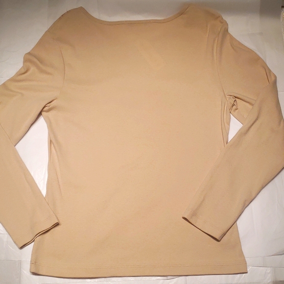 Suzee NEW Womens Shirt Tee Top Cotton Sweater Holiday Christmas Tree Long Sleeve - Picture 8 of 12